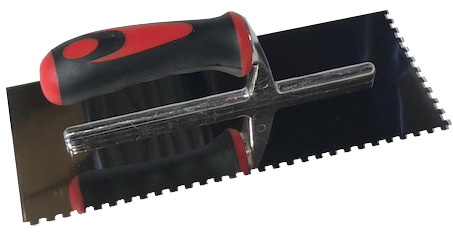 Professional Stainless Steel V Notched Trowel 3/16"