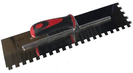 Trowel with Square Notched 3/8" x 3/8"