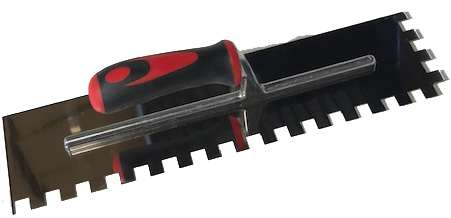 Trowel with Square Notched 1/2" x 1/2"