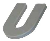 Horseshoe Shim 3/16 - Gray - 1000pcs
