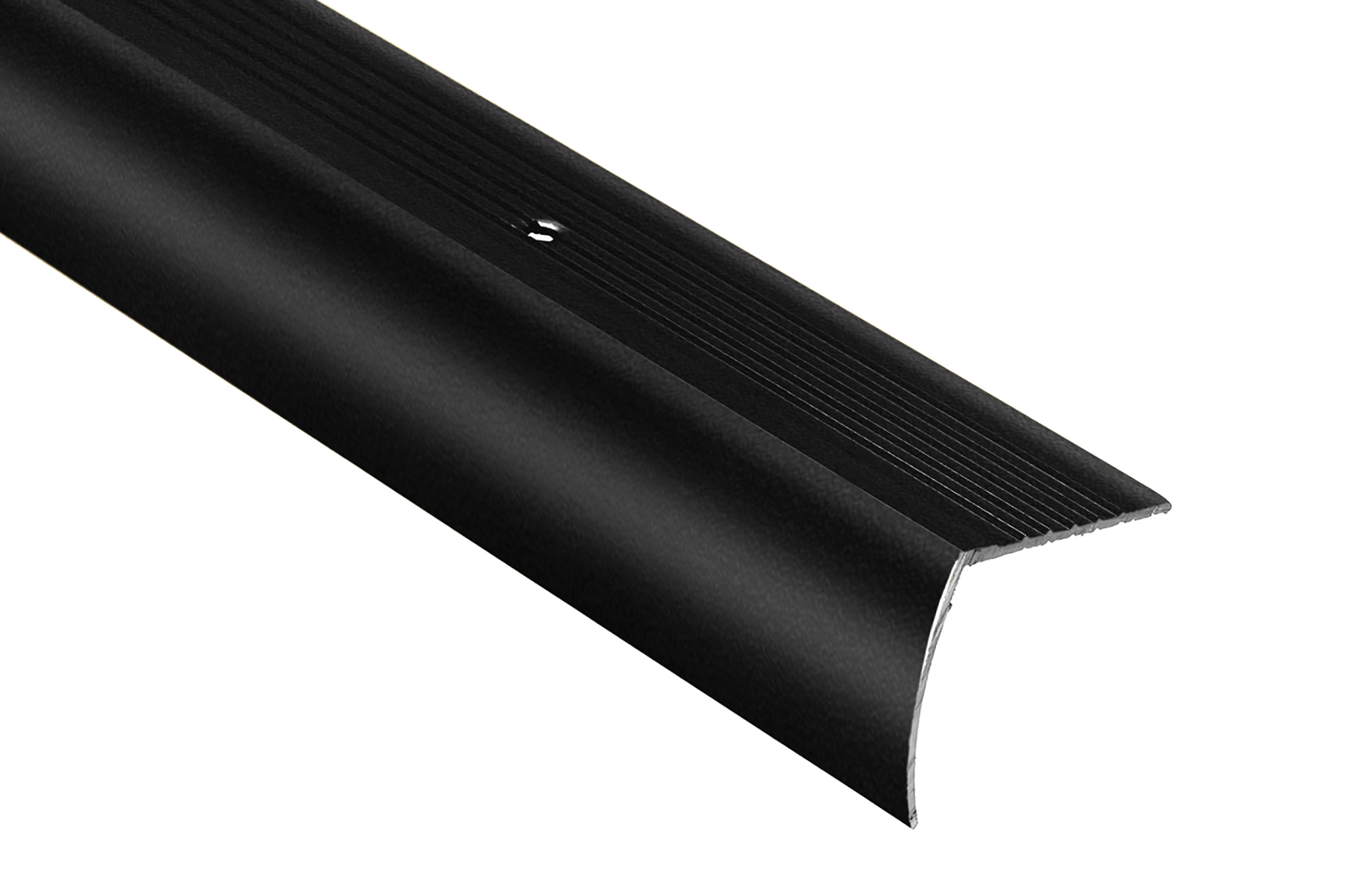 Drop Metal Stair Nose CM2182 Aluminum Matte Black - 1-1/8" (28.5 mm) x 1-1/8" x 12'