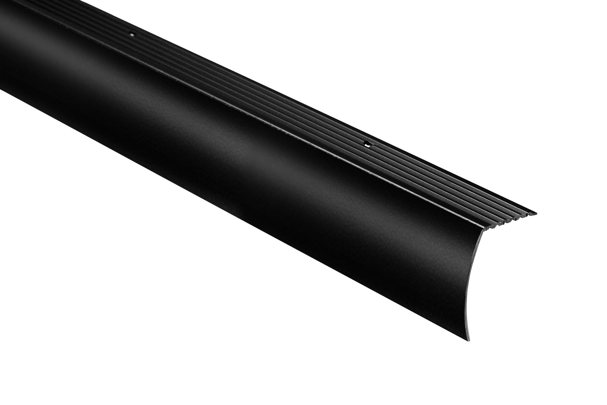 Drop Metal Stair Nose CM2193 Aluminum Matte Black - 1-7/8" (47.5 mm) x 1-3/16" x 12'