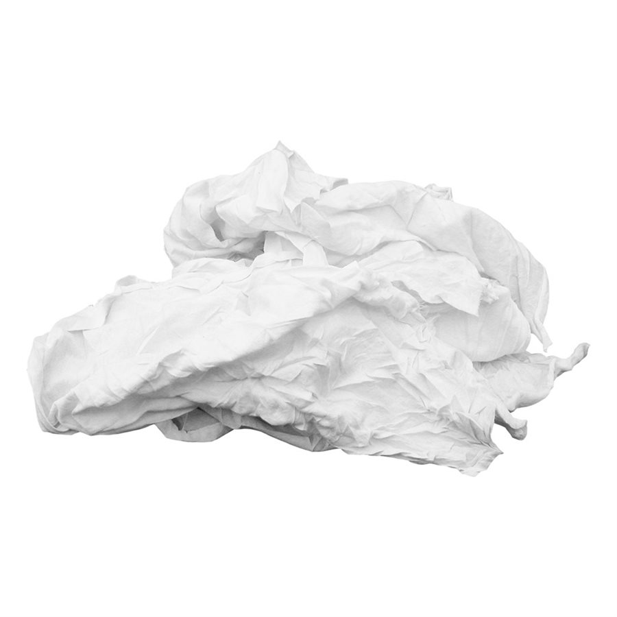 Lingettes de t-shirts blancs - 10 lb