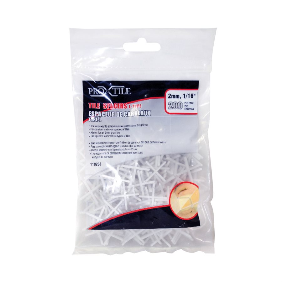 Espaceurs 2 mm (paquet de 200)
