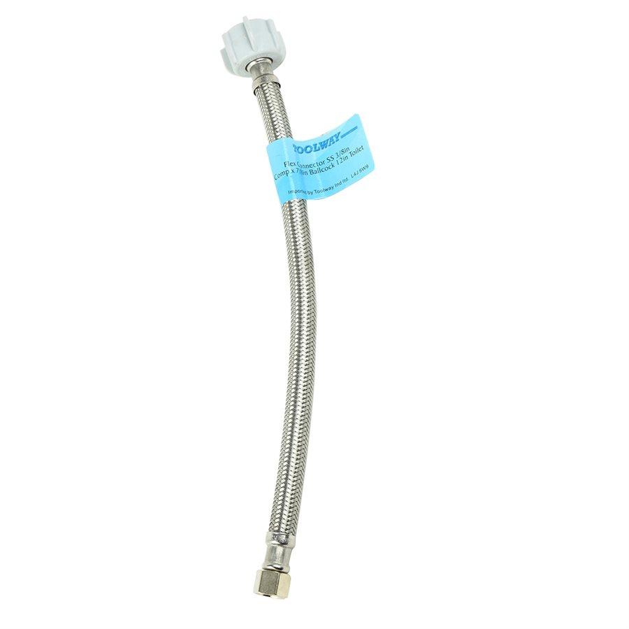 Stainless Steel Flex Connector 3/8" x 7/8" x 12"