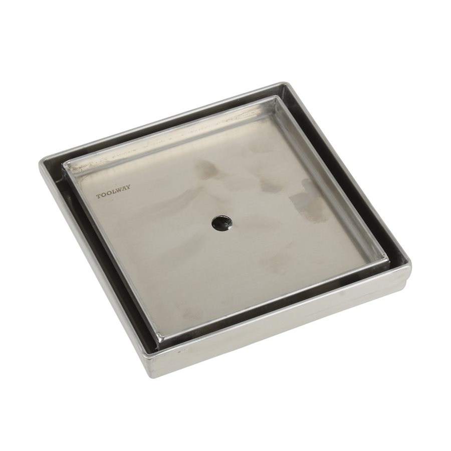 Square Tile-Insert Drain 5 3/32" x 5 3/32" x 3 1/8"