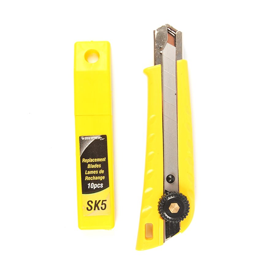 Couteau utilitaire avec vis de blocage 18 mm