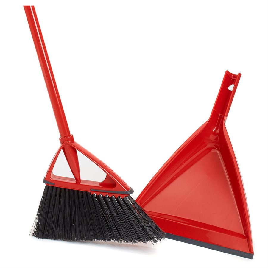Oskar Angle Broom with Dust Pan