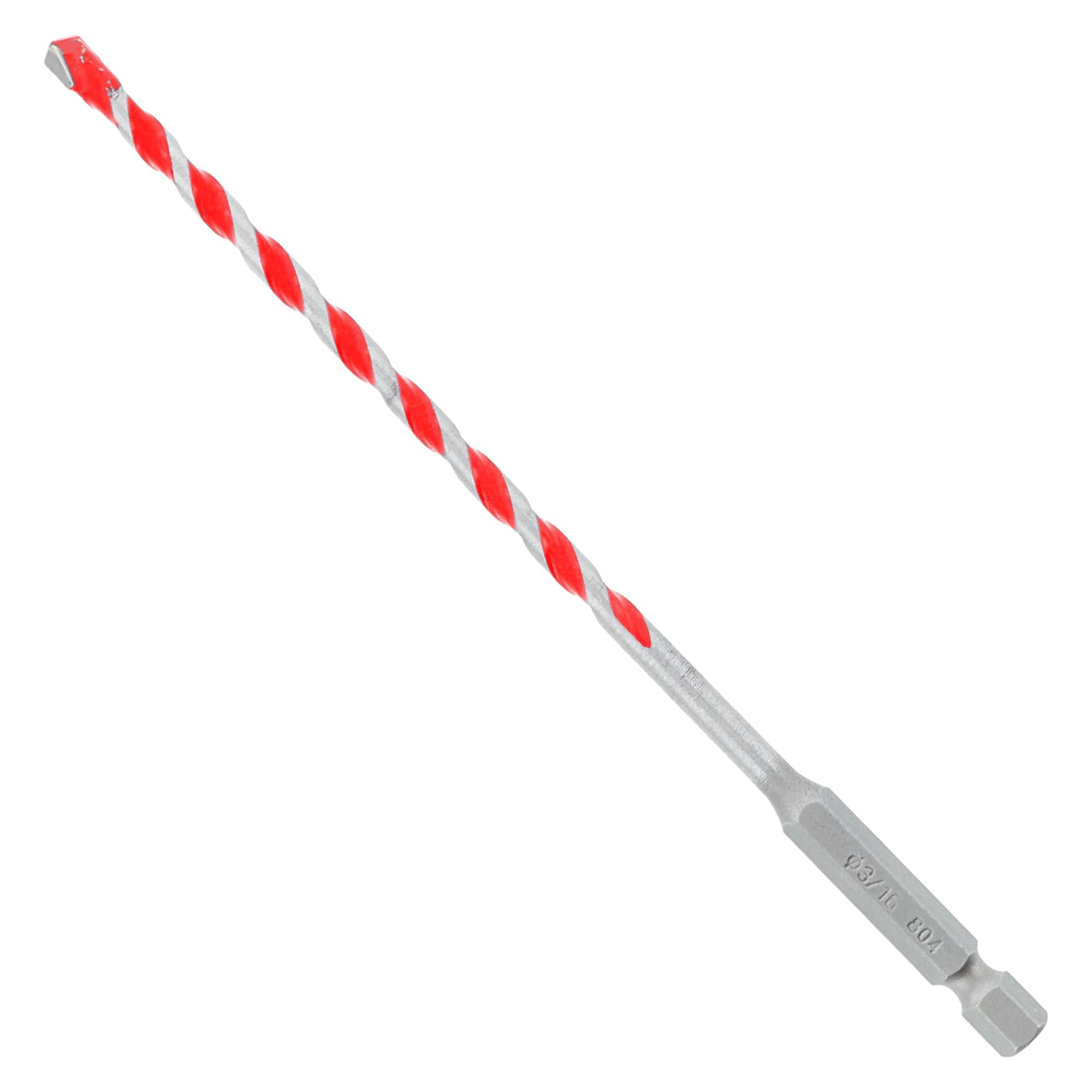 Hammer Drill Bit SPEEDemon Carbide Tipped Red Hex 3/16" for Masonry