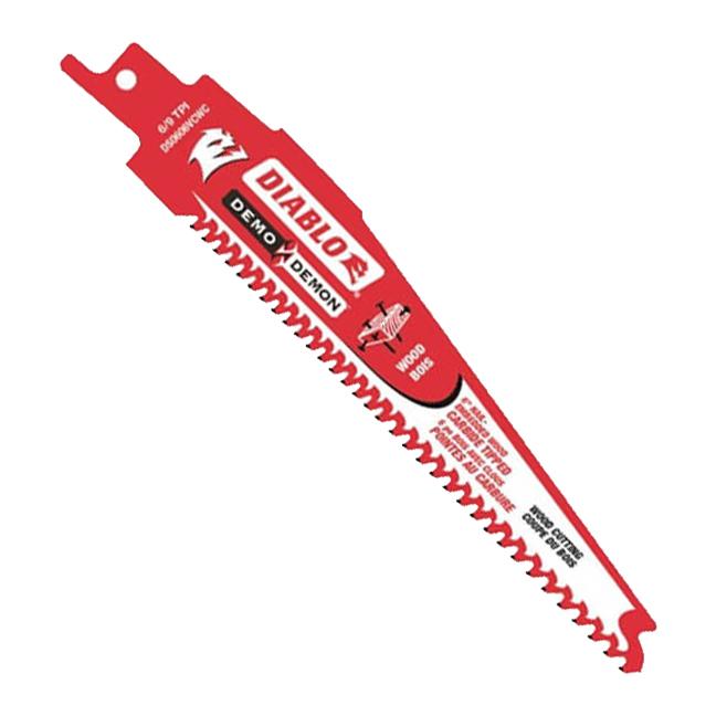 Lame de scie à mouvement alternatif Demo Demon 6/9 TPI à pointes en carbure 6"