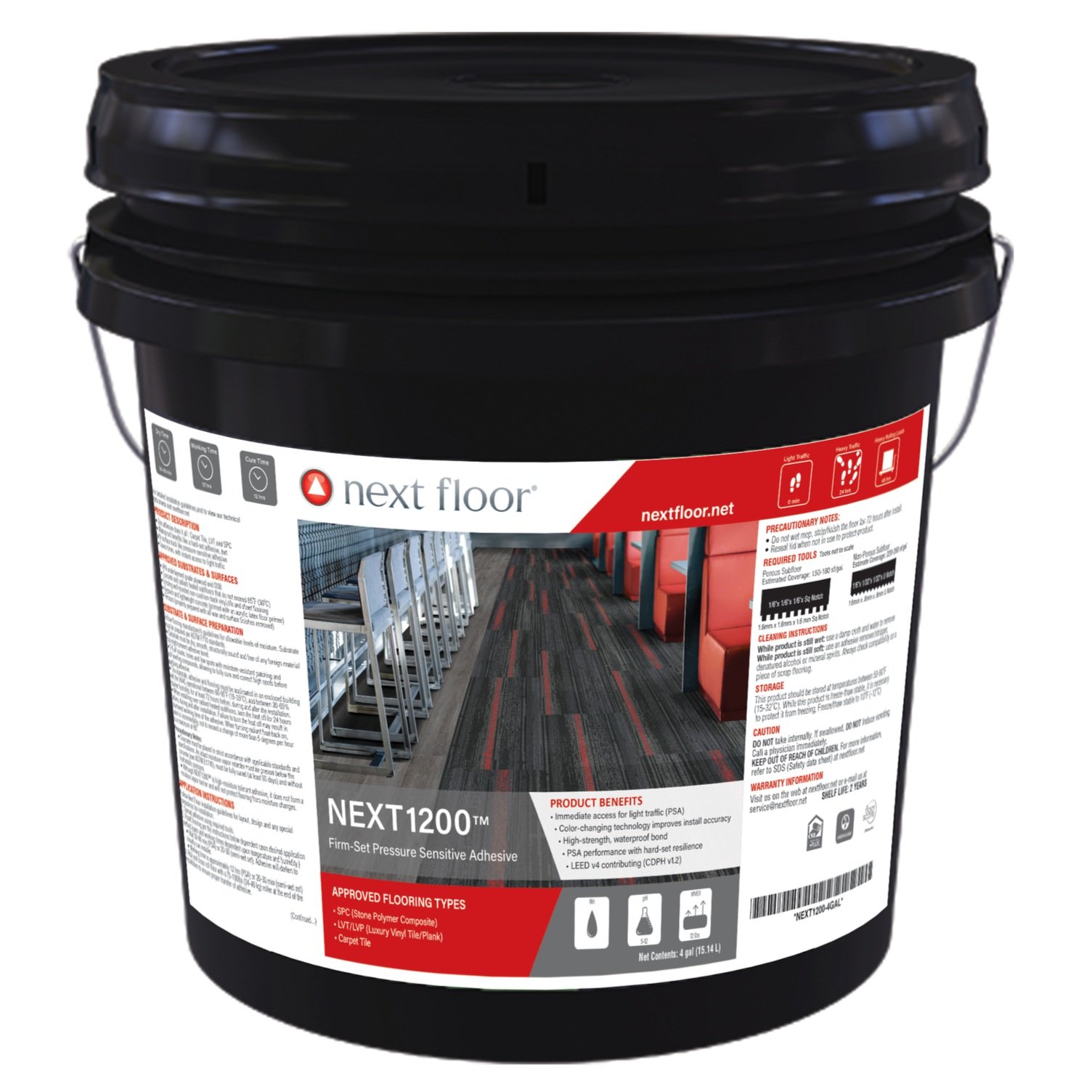 Firm-Set Pressure Sensitive Adhesive Next1200 - 1 gal