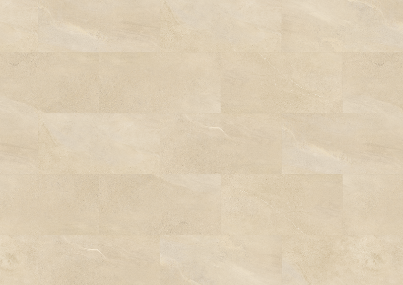 Vinyl Tile Creation 55 #1276 Curton Stone Light Beige Glue down 18" x 36"