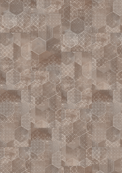 Vinyl Tile Creation 70 #1065 Prado Terracotta Glue down 18" x 36"