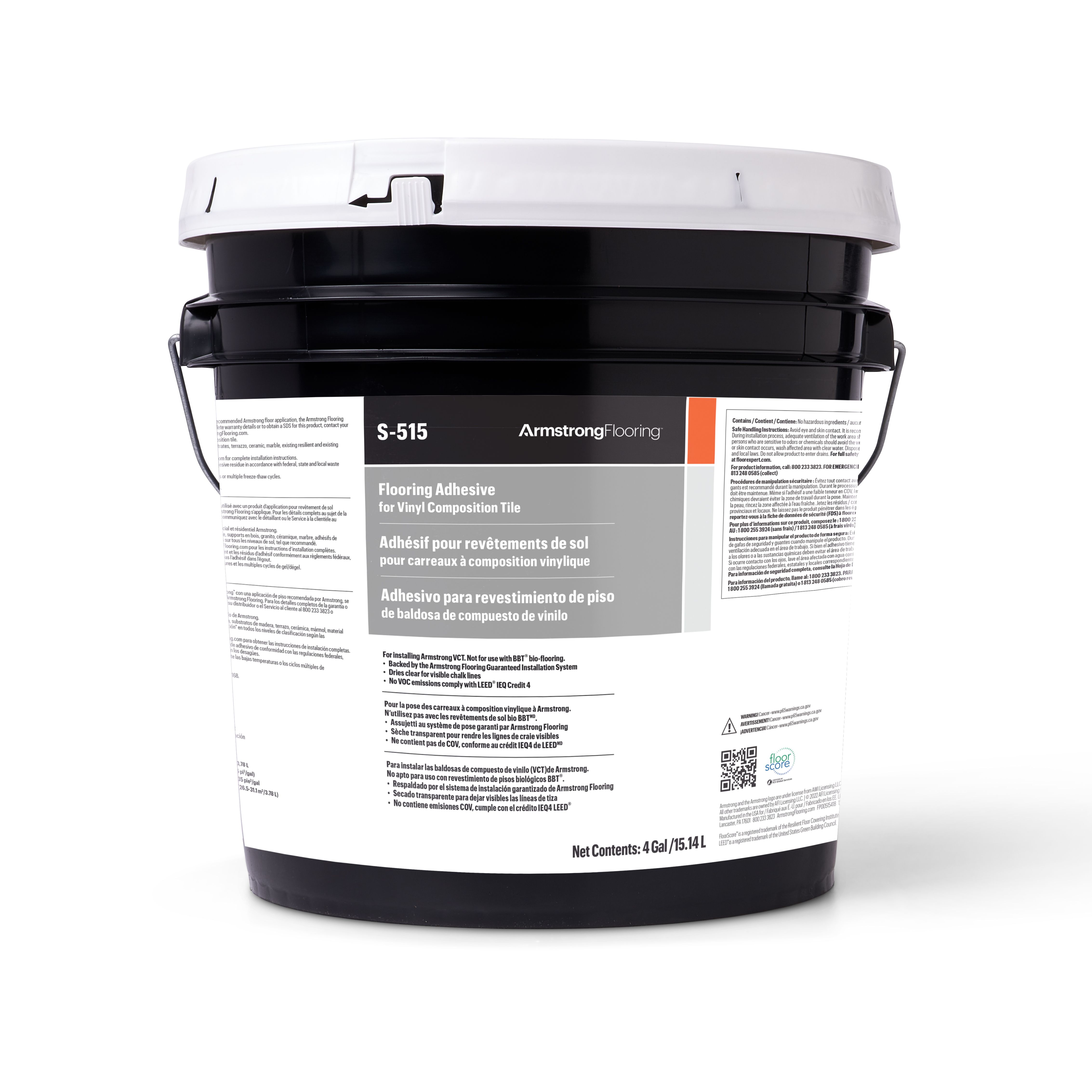 Vinyl Adhesive S-515 Tile Strong 15.14 L