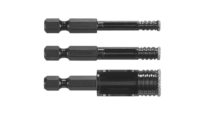 Wet Diamond Core Bit Set (Pack of 3)