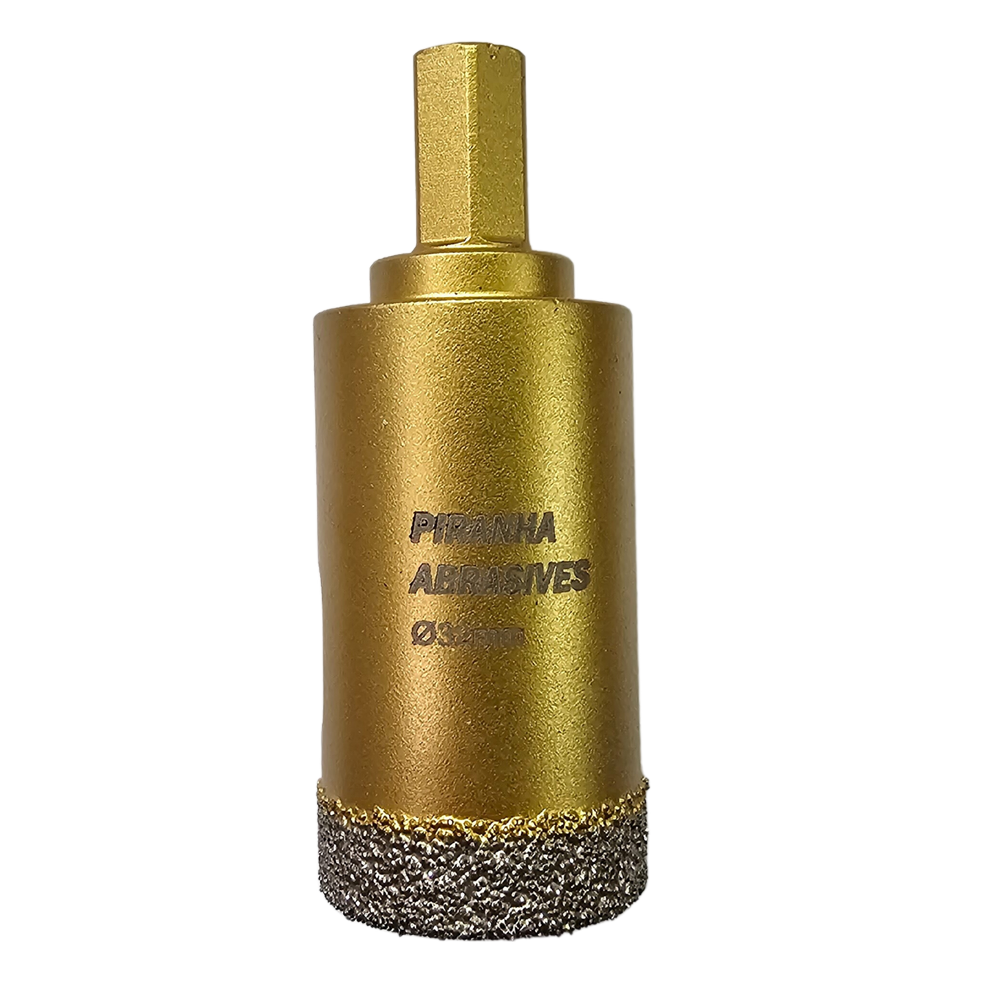 Trépan diamenté à sec/humide PAVBDB HEX 4-1/4" avec tige hexagonale pour porcelaine et marbre