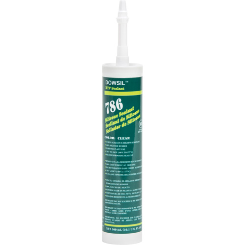 Scellant au silicone Dowsil 786 translucent white 10.1 oz