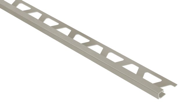 QUADEC Square Edge Profile Anodized Aluminum Brushed Nickel 5/16" (8 mm) x 8' 2-1/2"