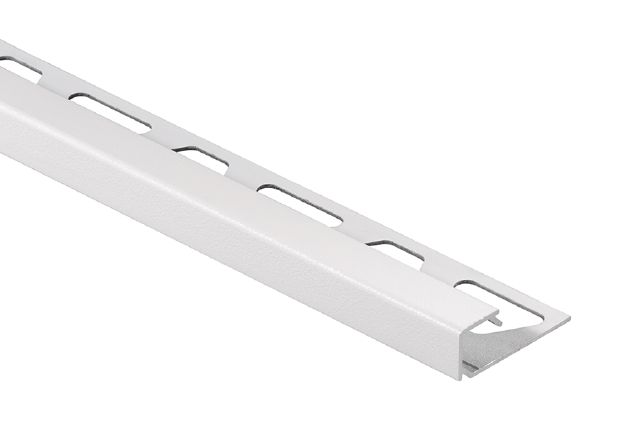 QUADEC Square Edge Profile Anodized Aluminum Satin White 5/16" (8 mm) x 10'