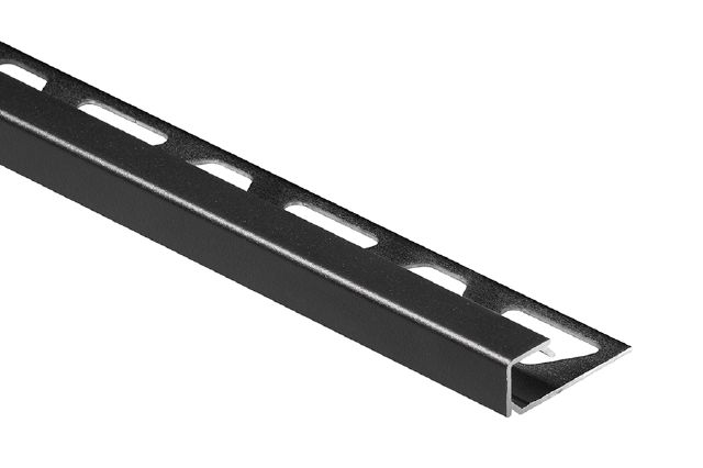 QUADEC Square Edge Profile Anodized Aluminum Satin Black 5/16" (8 mm) x 10'