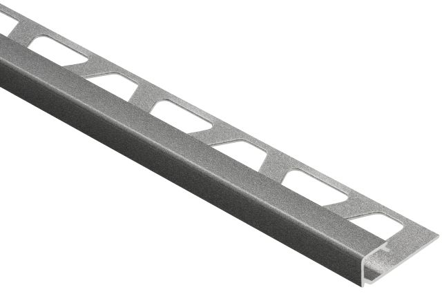 QUADEC Square Edge Profile Anodized Aluminum Pewter 5/16" (8 mm) x 10'