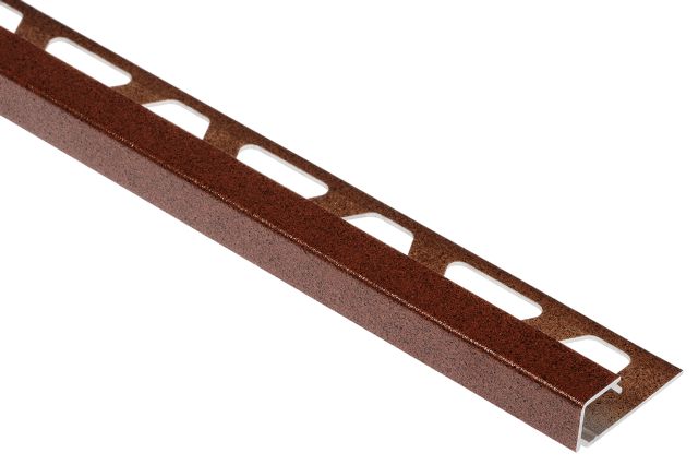 QUADEC Square Edge Profile Anodized Aluminum Rustic Brown 5/16" (8 mm) x 10'