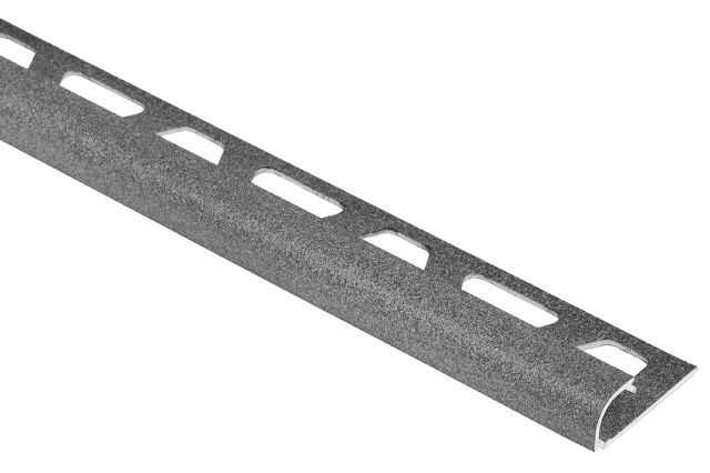 RONDEC Bullnose Edge Trim Aluminum Pewter 5/16" (8 mm) x 10'