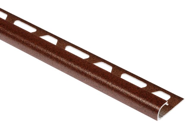RONDEC Bullnose Edge Trim Aluminum Rustic Brown 5/16" (8 mm) x 10'