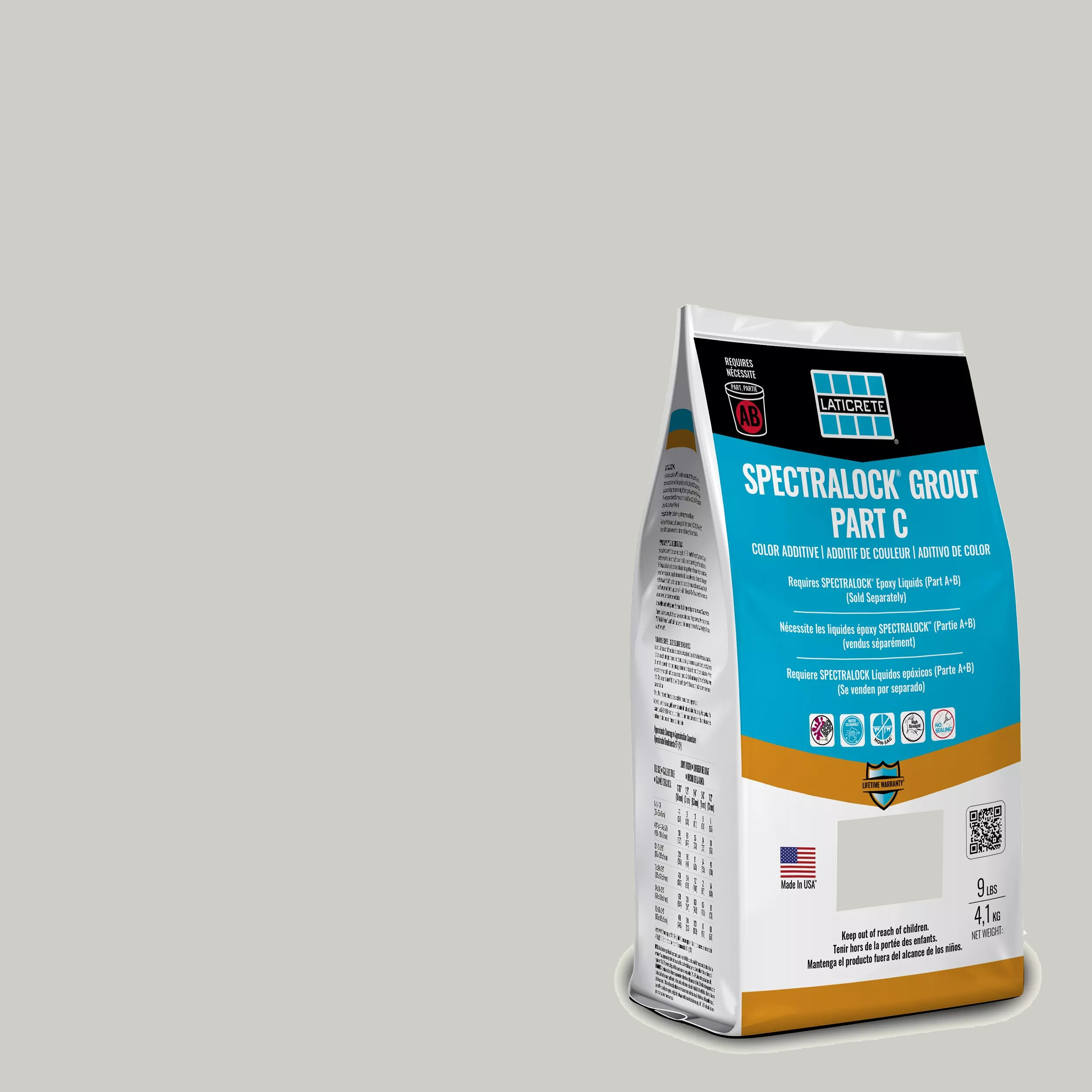 Spectralock Pro Premium Grout Part C Colored Powder #1209 Frosty 9 lb