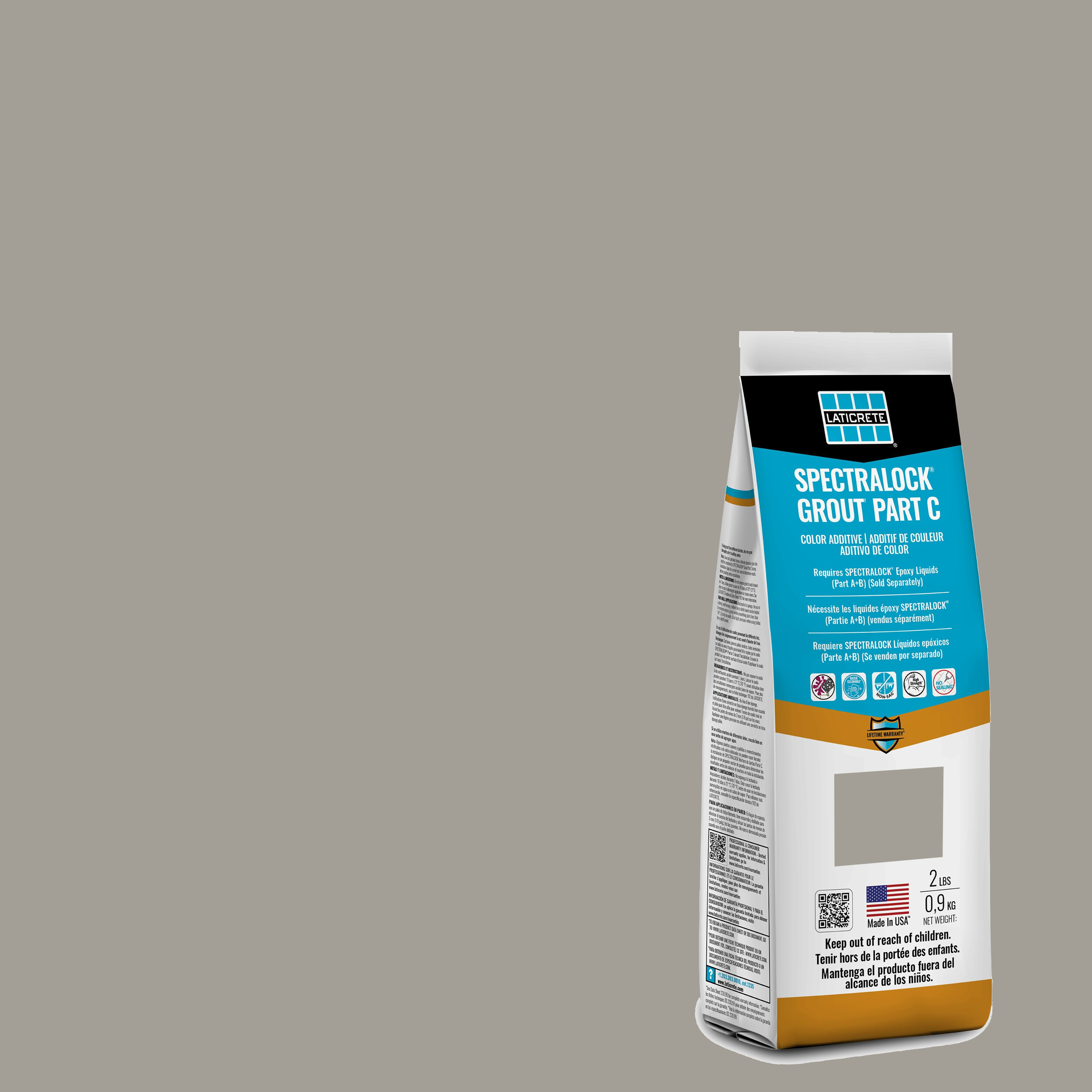 Spectralock Pro Premium Grout Part C Colored Powder #1287 Stormy Grey 2 lb