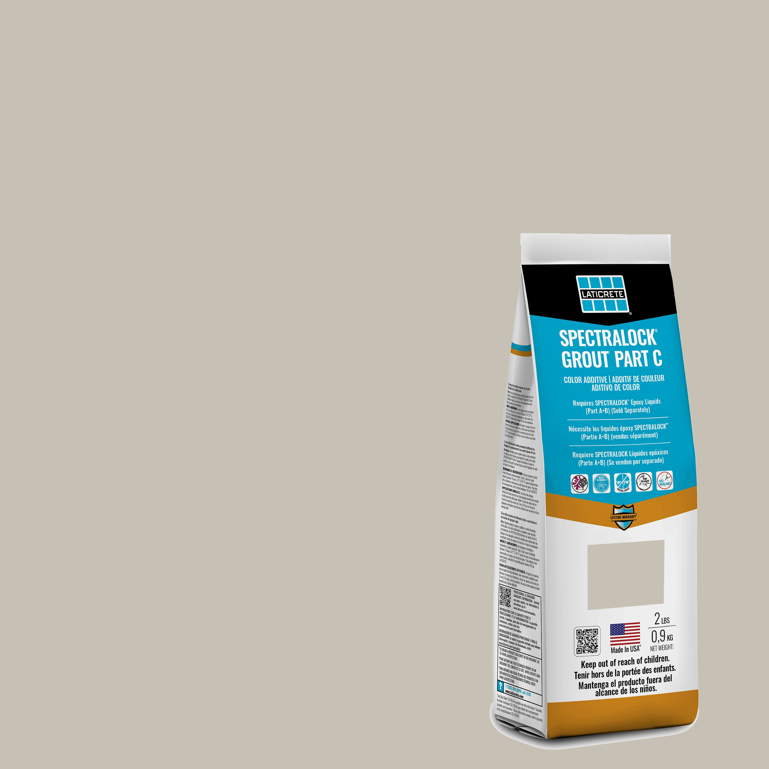 Spectralock Pro Premium Grout Part C Colored Powder #1293 Fossil 2 lb