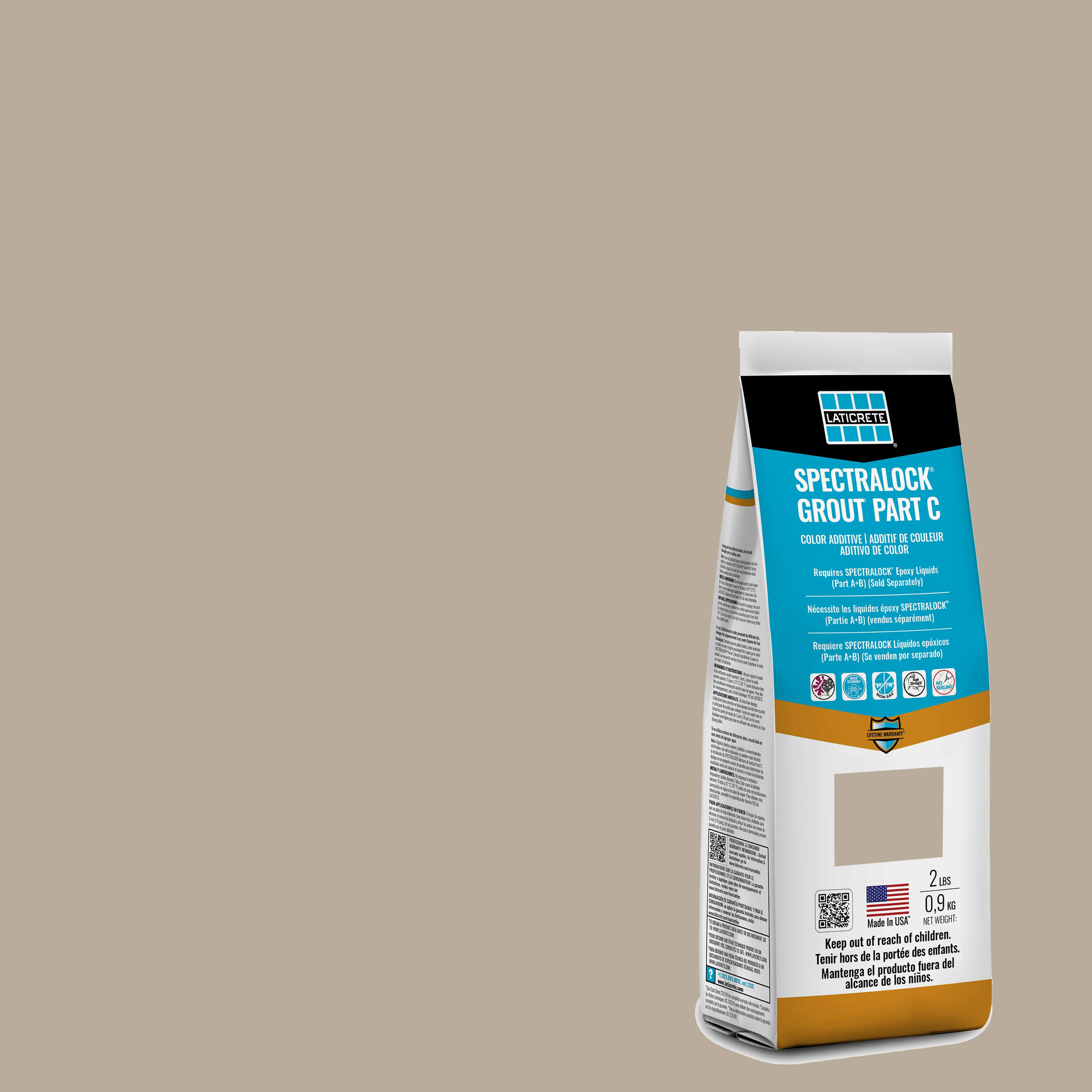 Spectralock Pro Premium Grout Part C Colored Powder #1294 Walnut 2 lb