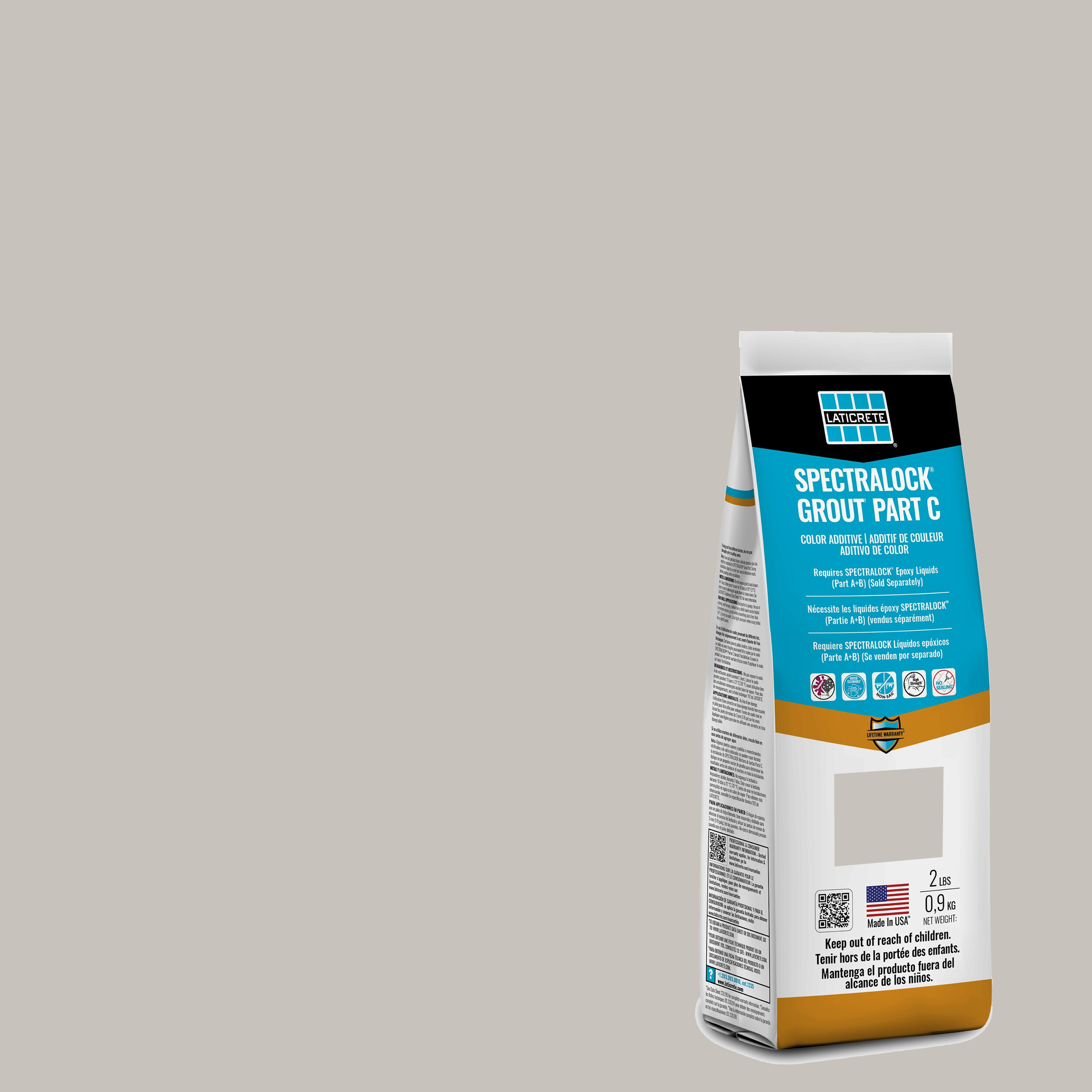 Spectralock Pro Premium Grout Part C Colored Powder #1295 Mink 2 lb