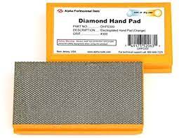 Tampon de polissage à la main diamanté à liant électroplaqué Orange grain 300