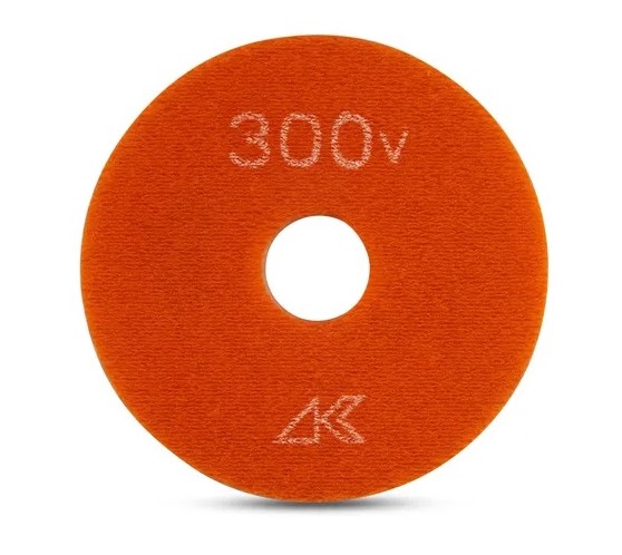 Wet Surface Preparation Blade Ceramica Vitrified with Hook & Loop Orange 300 Grit 4"