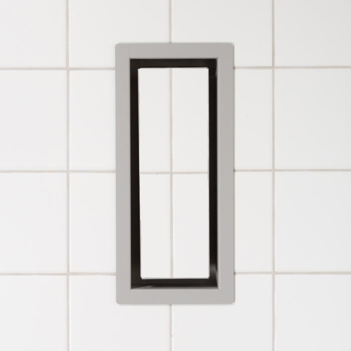 Framed Floor Vent OG Matte Grey 4" x 10"