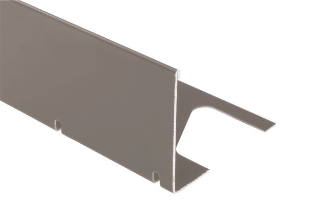 BARA-RWL Balcony Edging Profile Aluminum Metallic Grey 3-3/4" (95 mm) x 8' 2-1/2"