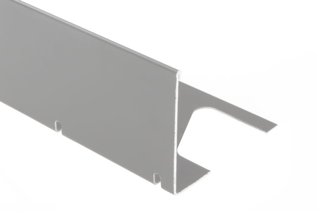 BARA-RWL Balcony Edging Profile Aluminum Classic Grey 3" (75 mm) x 8' 2-1/2"