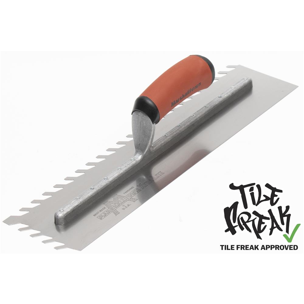 LayFlat Notch Trowel 16" x 4" with Notch 1/2"