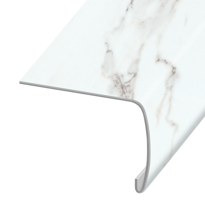 Vinyl Monumental Plus Honed Carrara Stair Nose 94"