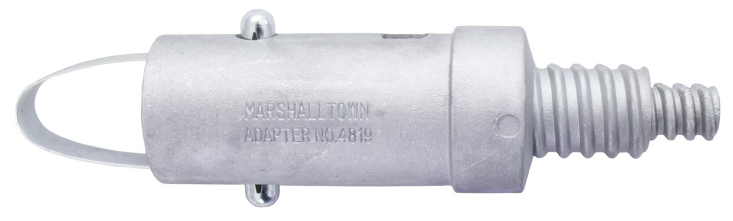Push Button Handle Adapters with Male Threaded for 1-3/8" and 1-3/4" Pole Diameters