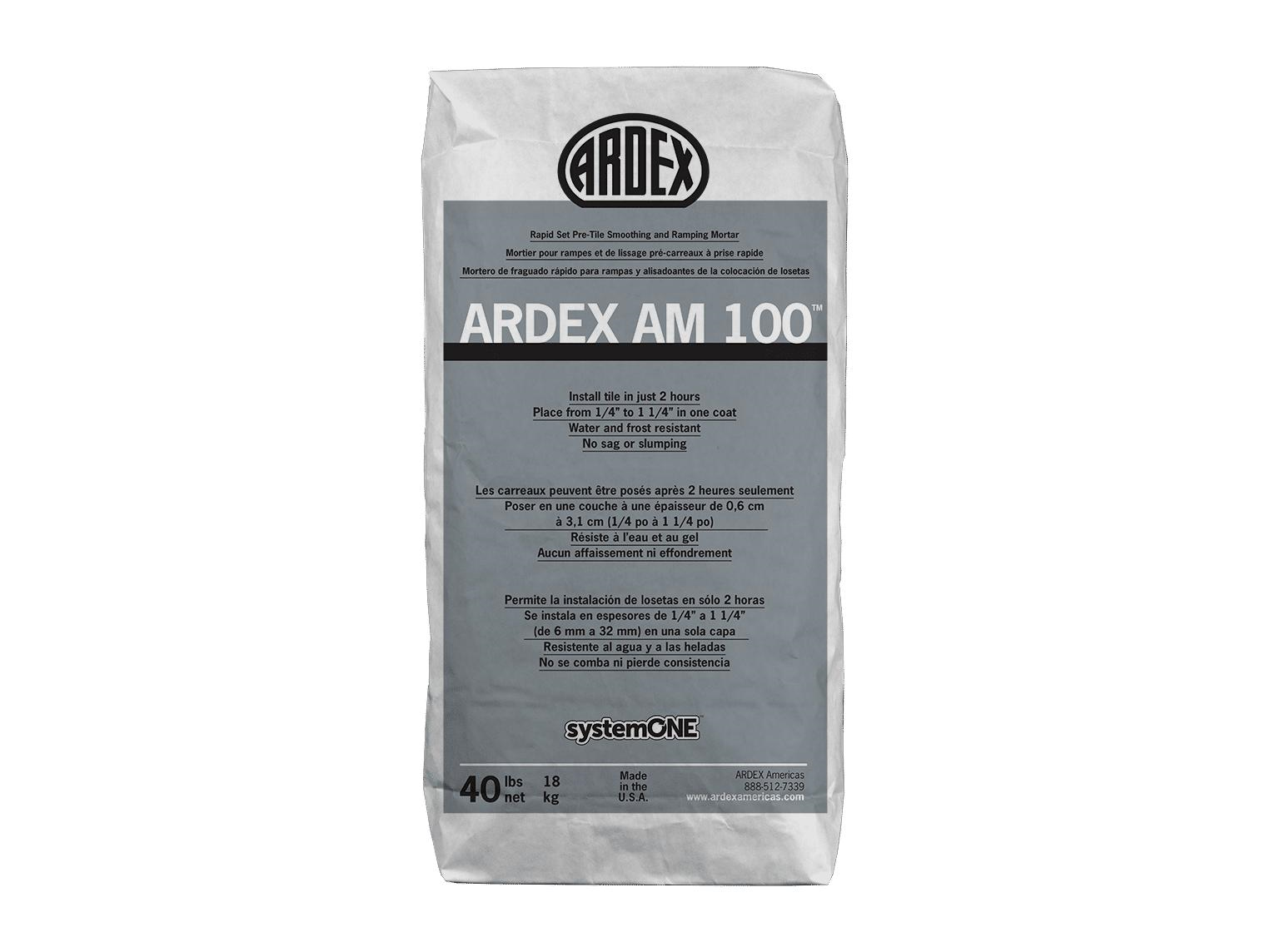 Ardex - AM 100 Pre-Tile Ramping & Smoothing Mortar - 40 lb | FloorBox