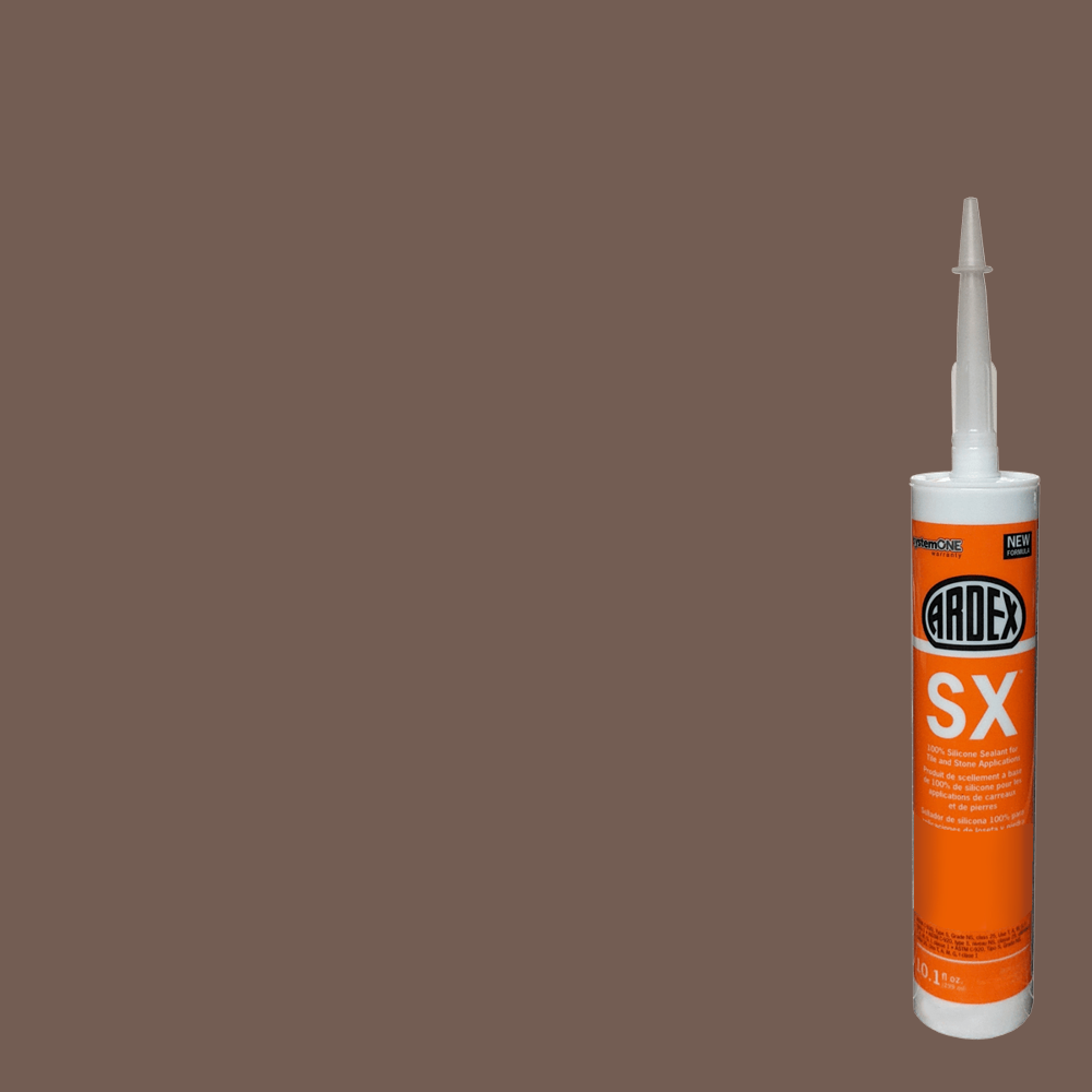SX 100% Silicone Sealant for Tile & Stone - Coffee Bean #17 - 10.1 oz