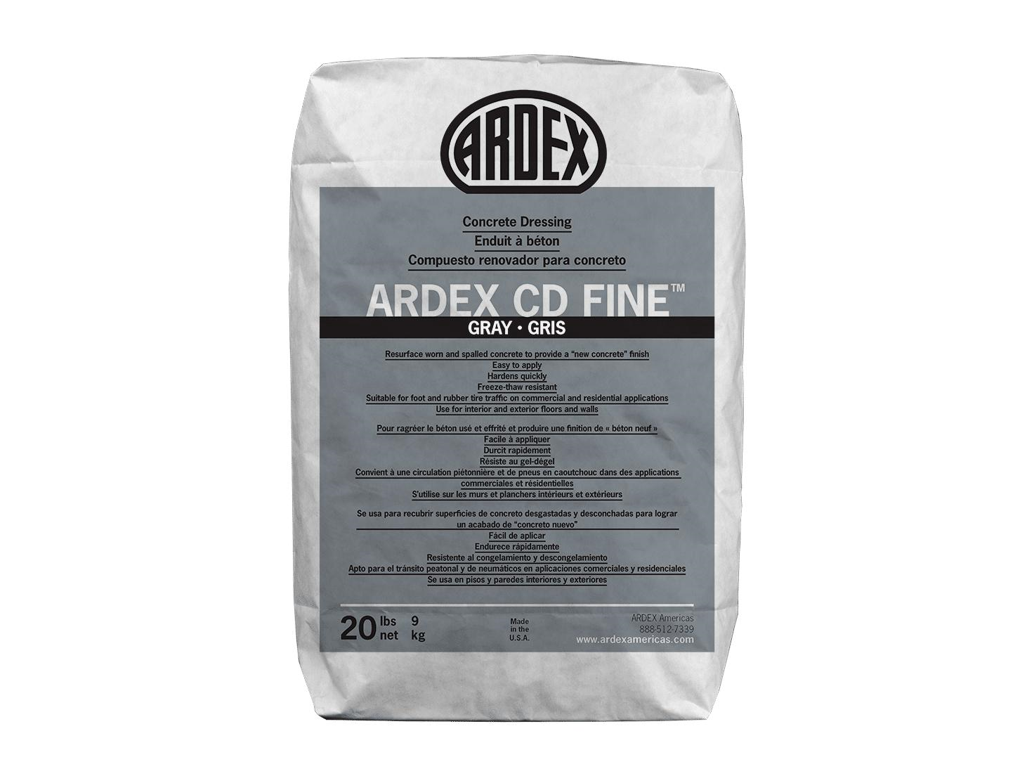 CD FINE Concrete Dressing, Gray - 20 lb