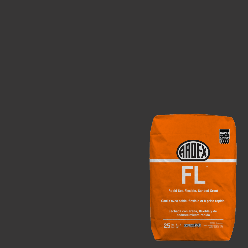 FL Rapid-Set Flexible Sanded Grout - Black Licorice #24 - 25 lb