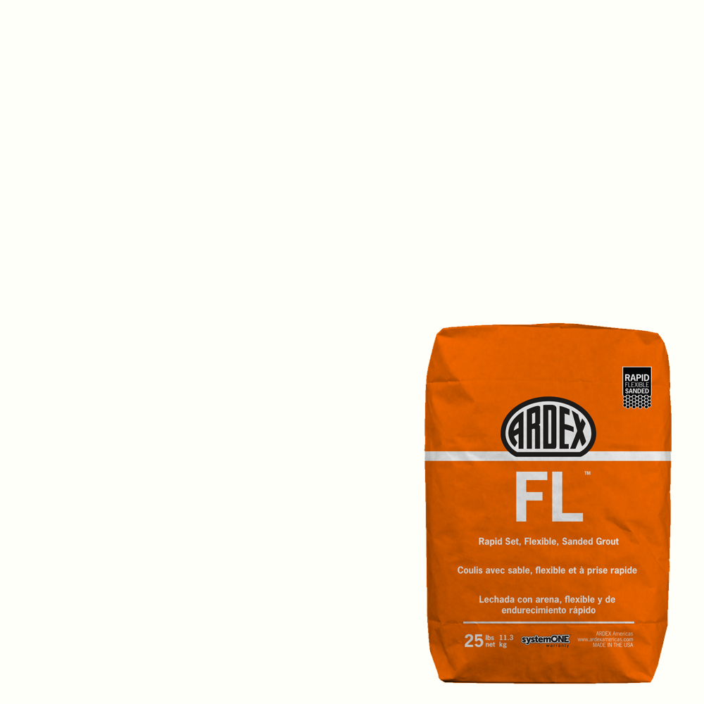 FL Rapid-Set Flexible Sanded Grout - Brilliant White #35 - 25 lb