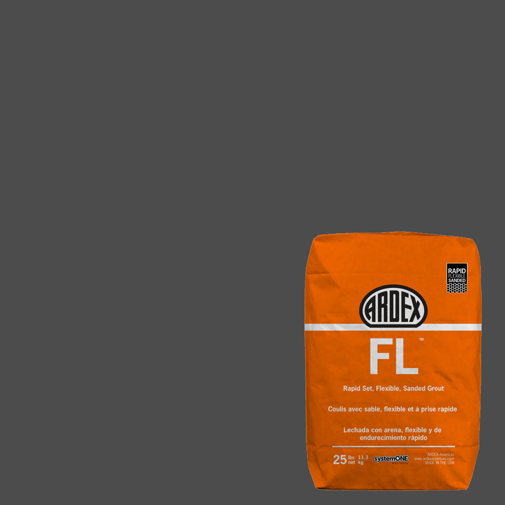 FL Rapid-Set Flexible Sanded Grout - Charcoal Dust #23 - 25 lb