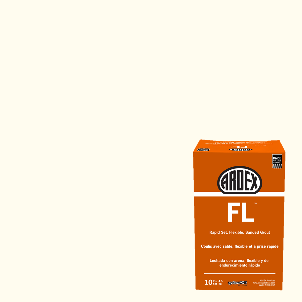 FL Rapid-Set Flexible Sanded Grout - Polar White #01 - 10 lb