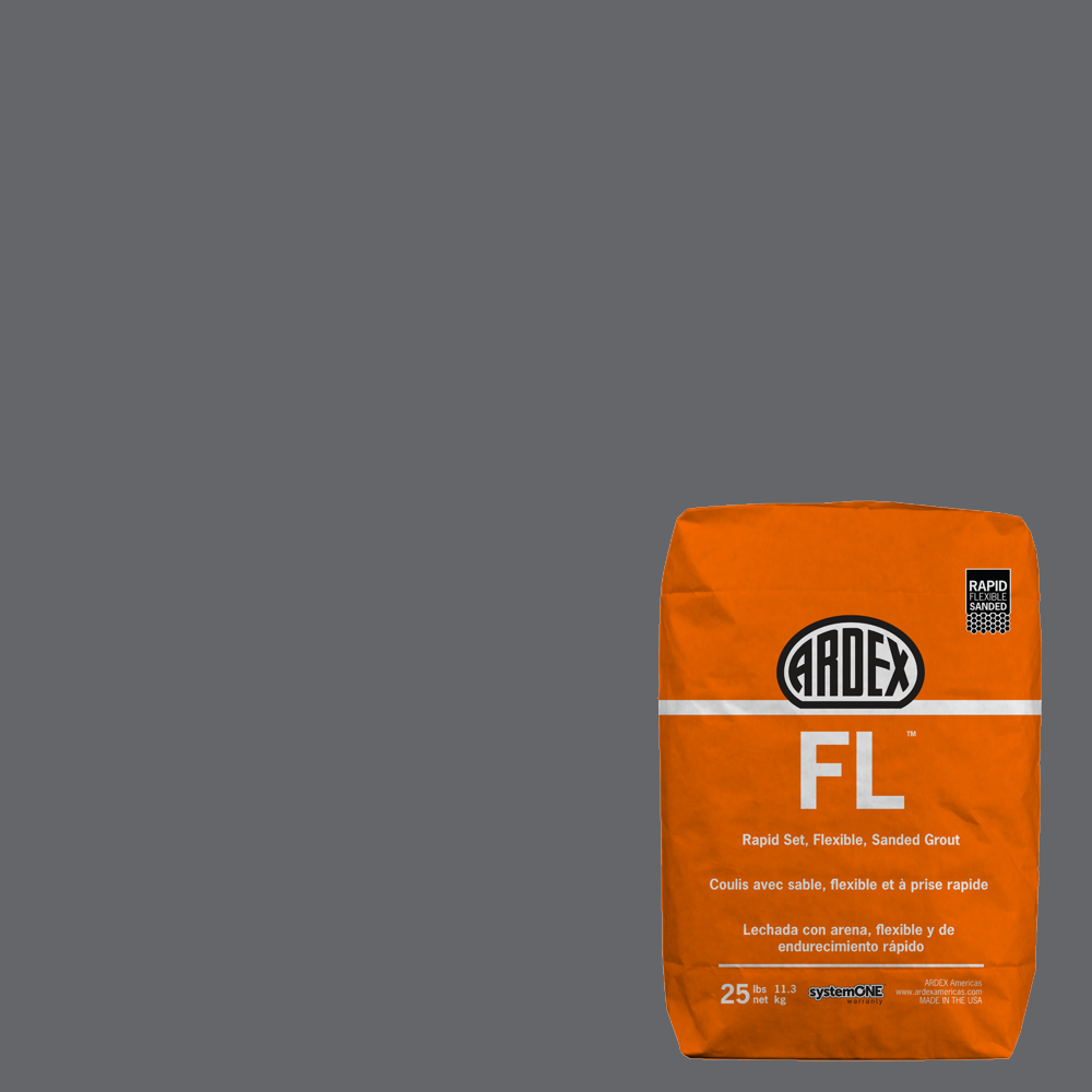 FL Rapid-Set Flexible Sanded Grout - Slate Gray #21 - 25 lb