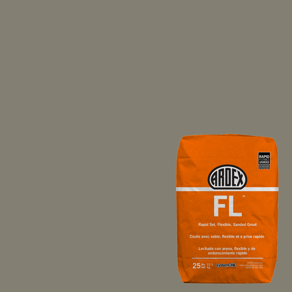 FL Rapid-Set Flexible Sanded Grout - Stormy Mist #25 - 25 lb